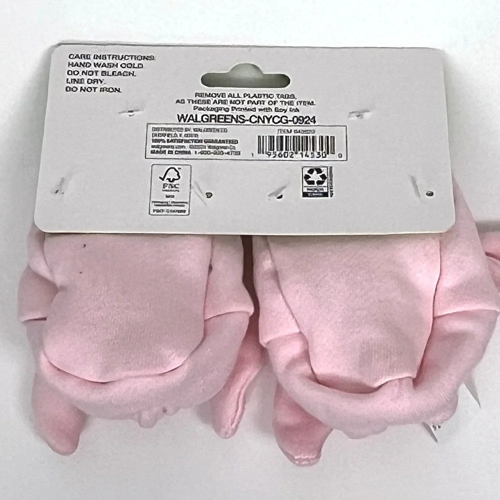 Fluffy Baby Booties Pink Bunny‎ Rabbit Infant Shoes Newborn Cute